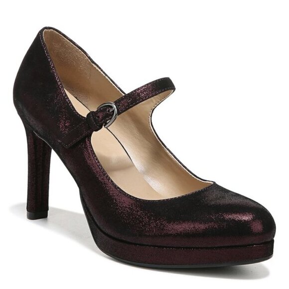 Naturalizer Cabernet Sauvignon Metallic Talissa Leather Pump - Women - Picture 10 of 12